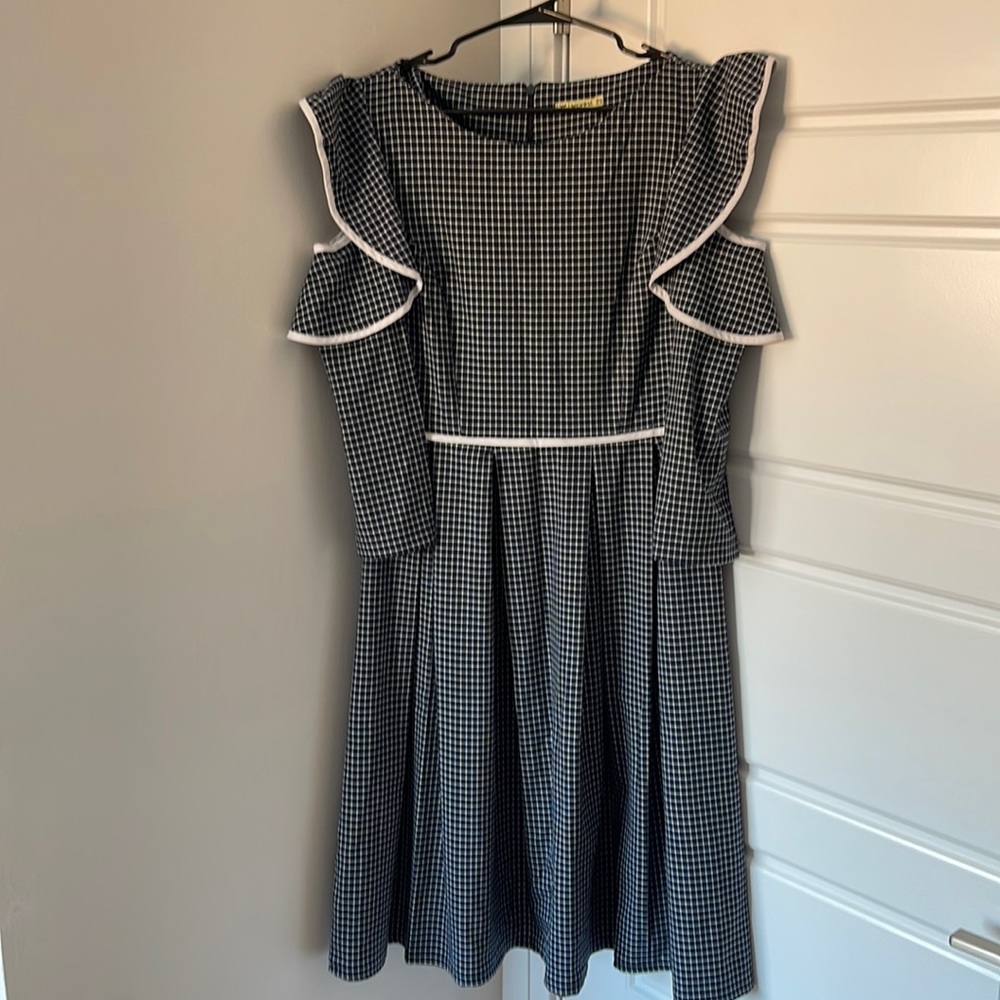 WOMMA Women's dress | Color: Blue, White | Size EU/UK: 42/16